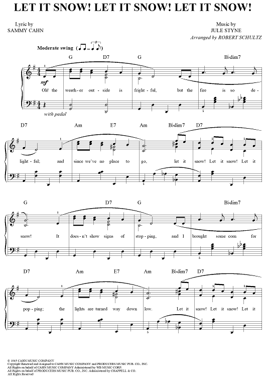 Let It Snow! Let It Snow! Let It Snow!