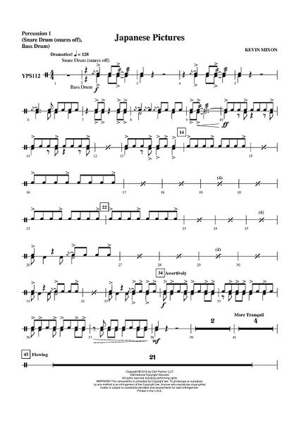 Japanese Pictures - Percussion 1