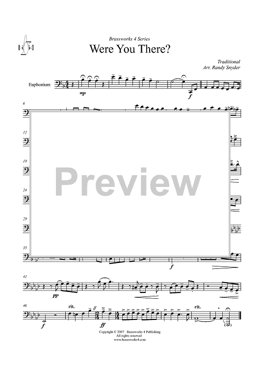 Were You There? - Euphonium BC