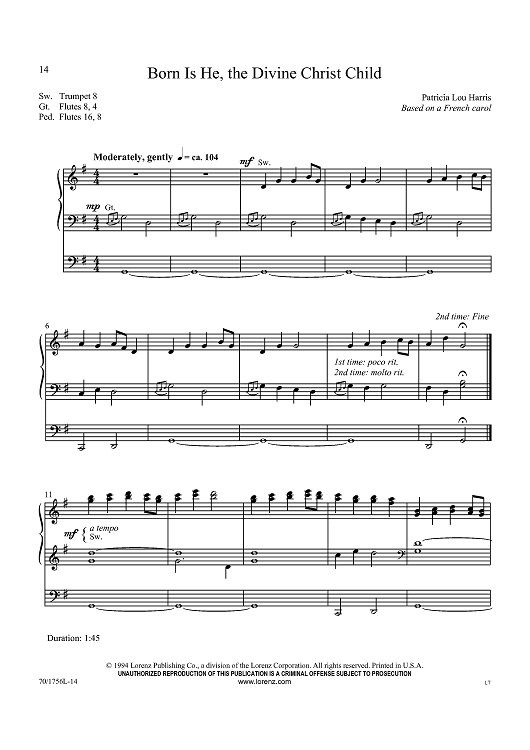 Born Is He, the Divine Christ Child