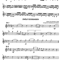 Ecossaise D158 & 12 Ecossaisen D229 - Violin 2