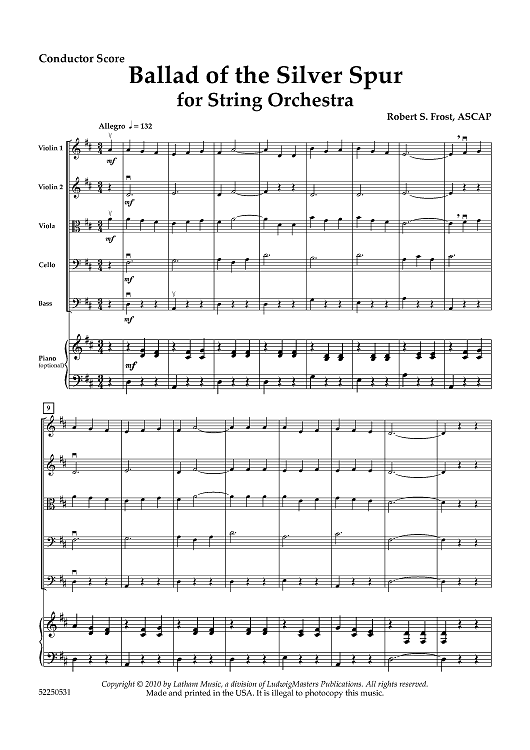 Ballad of the Silver Spur - Score