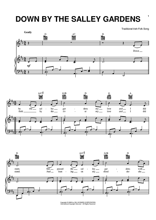 Down By The Sally Gardens