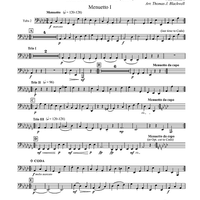 Menuettos I & II (from Divertimento No. 2, K131) - Tuba 2
