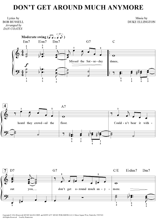 Don't Get Around Much Anymore