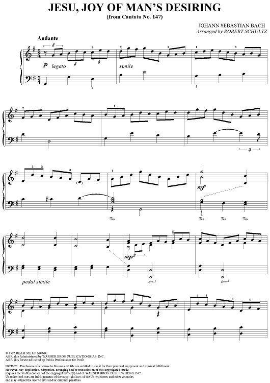 Jesu, joy of man's desiring (from Cantata No. 147)