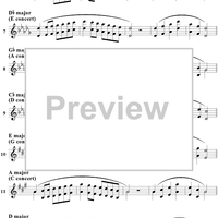 Major Scales with Arpeggio - E-flat Instruments