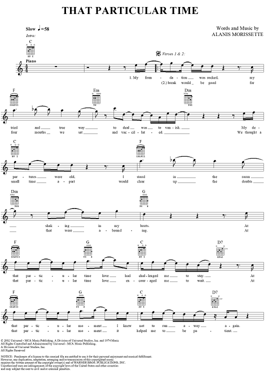 That Particular Time