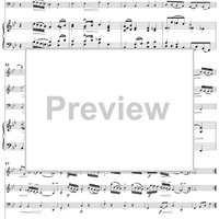 Trio Sonata in B-Flat Major, Wq161/1 - Piano Score