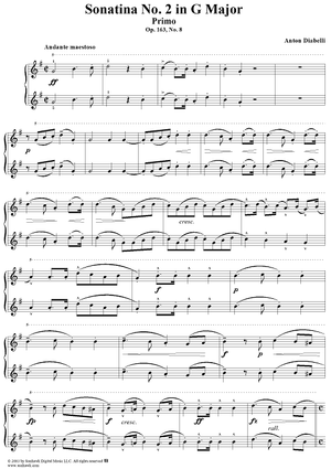 Sonatina No. 2 in G Major, Op. 163, No. 8