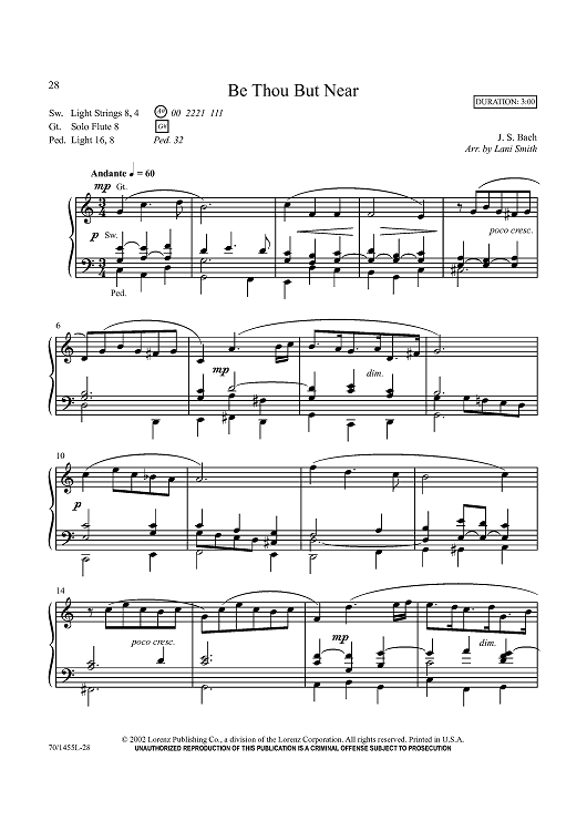 Be Thou But Near / A Peaceful Benediction