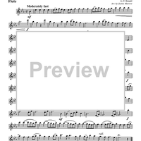 La Rejouissance - from The Royal Fireworks - Flute