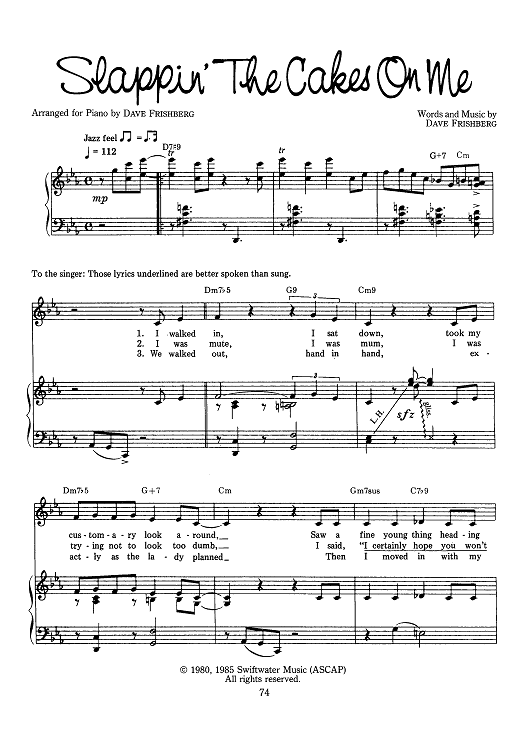 Slappin' The Cakes On Me