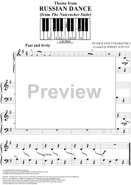 Suite from ''The Nutcracker''. Danse russe Trépak (Theme)