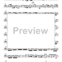 Allegro assai - from Brandenburg Concerto #2 in F Major - Part 3 Cello or Bassoon