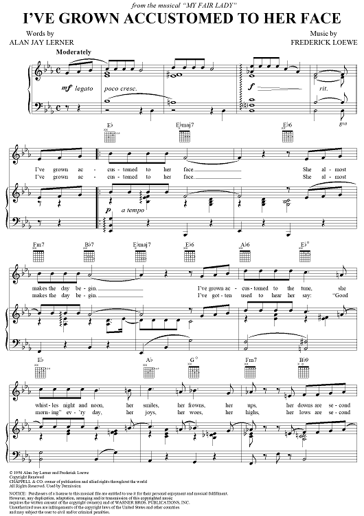 I've Grown Accustomed to Her Face