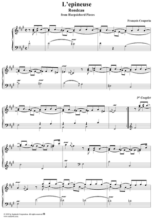 Harpsichord Pieces, Book 4, Suite 26, No.4:  L'epineuse