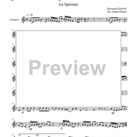 Canzona per Sonare No. 1 - Trumpet 2