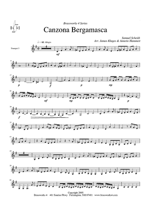 Canzona Bergamasca - Trumpet 3