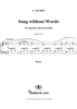 Song without Words, Op. 59, No. 4