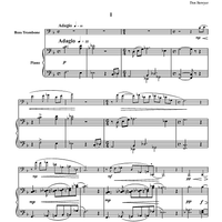 Concerto for Bass Trombone - Piano Score