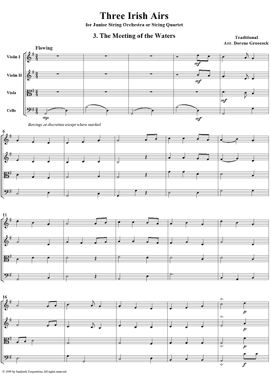 Air No. 3: The Meeting of the Waters - Score
