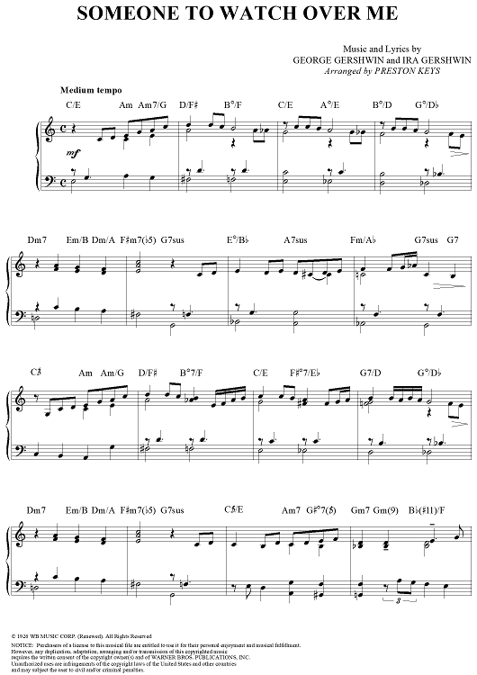 Someone to Watch Over Me