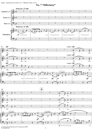 Grande Messe des Morts (Requiem), No. 7: Offertoire