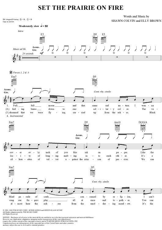 Set the Prairie on Fire