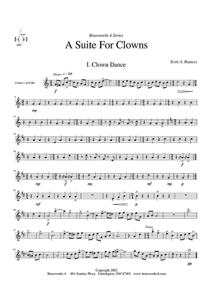 A Suite For Clowns - Cornet 1 in Bb