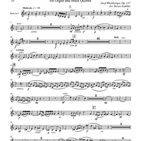 Concerto No. 1 for Organ and Brass Quintet - Horn in F