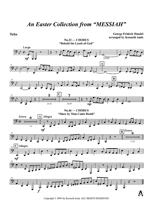 An Easter Collection from Messiah - Tuba