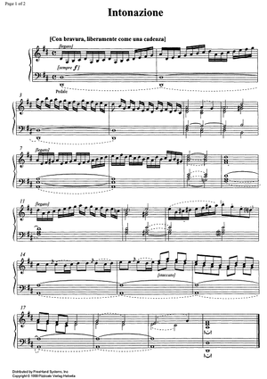 Intonazione - Organ/Harpsichord