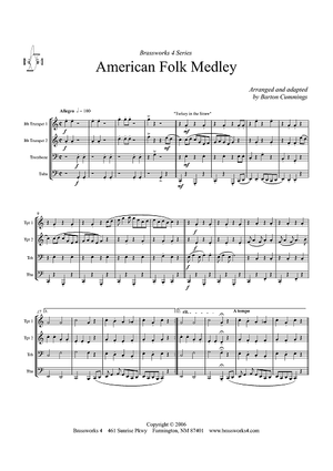 American Folk Medley - Score