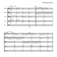 Mournful for String Orchestra - Score
