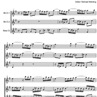 Three Part Sinfonia No. 4 BWV 790 d minor - Score