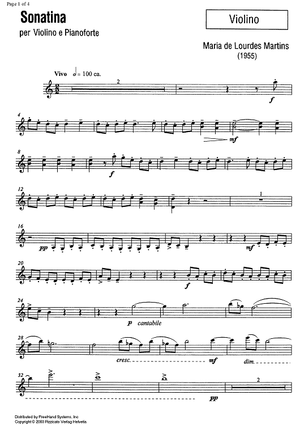 Sonatina - Violin