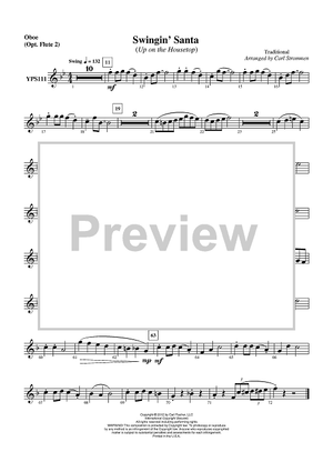Swingin’ Santa (Up on the Housetop) - Oboe (Opt. Flute 2)