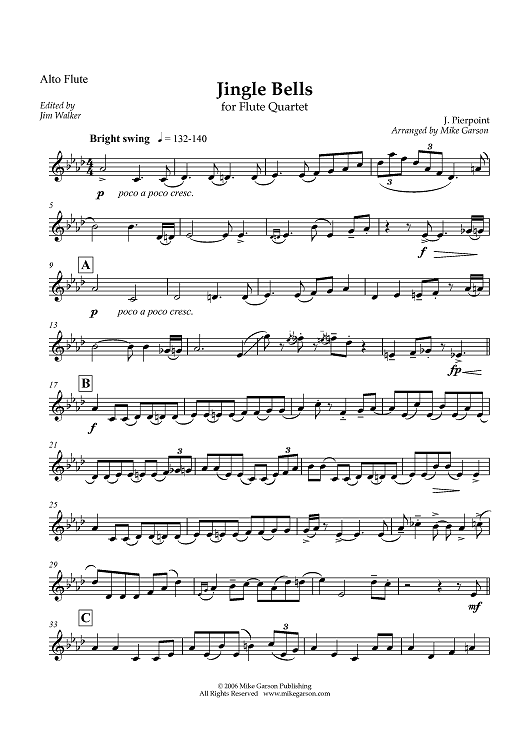 Jingle Bells - Alto Flute