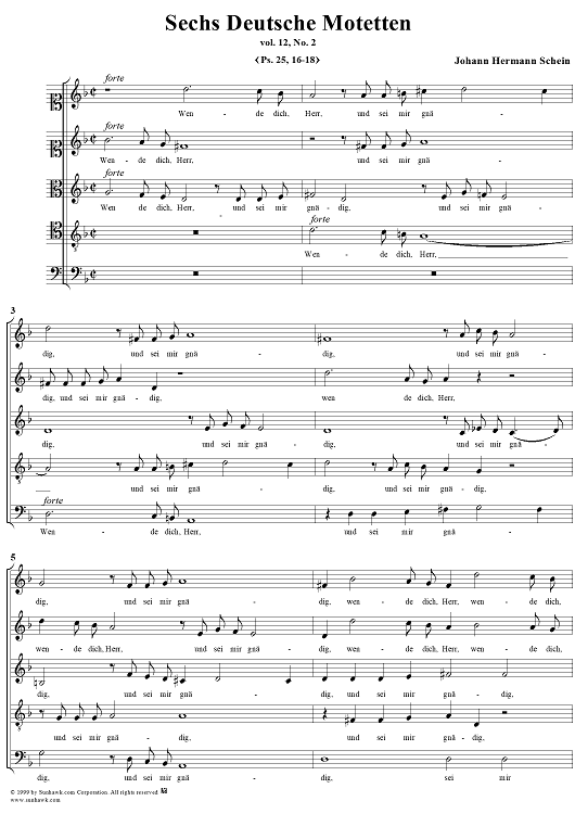 Sechs Deutsche Motetten, vol.12, #2