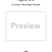 Agnus Dei - No. 6 from "Missa Papae Marcelli"