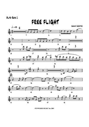 Free Flight! - Alto Sax 1