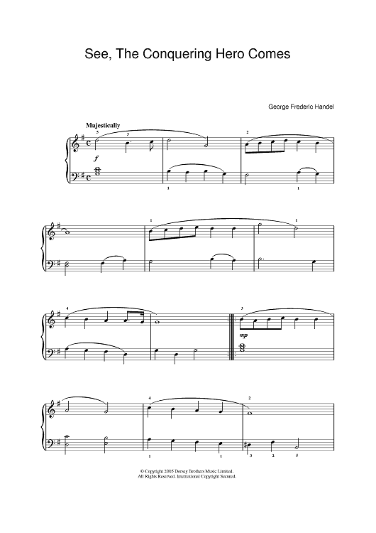 See The Conquering Hero Comes