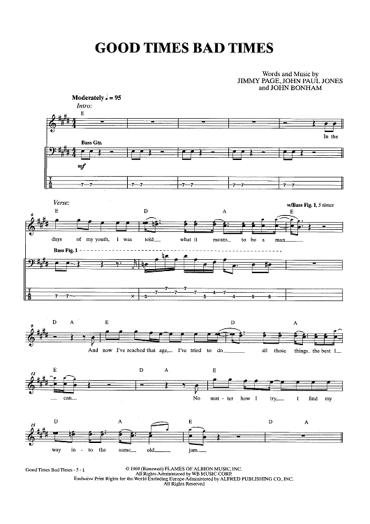 Good Times Bad Times