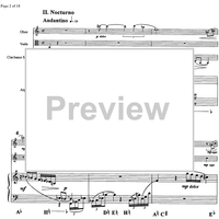 Sonata da camera No. 1 ... meditation and nocturnes - Score