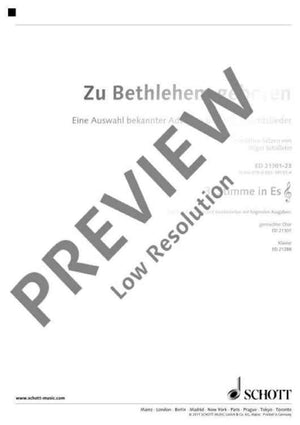 Zu Bethlehem geboren - 3rd Part In Eb (violin Clef): Alto Saxophone, H...