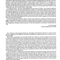 Per la Commermorazione di Antonia Canova [score] - Preface
