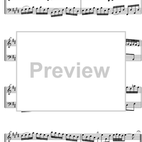 French Suite  6 E Major BWV 817 - Score