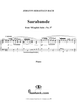 Sarabande from the Fifth English Suite in E Minor