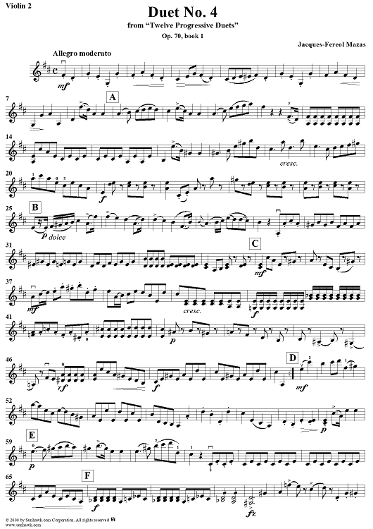 Duet No. 4 - Violin 2